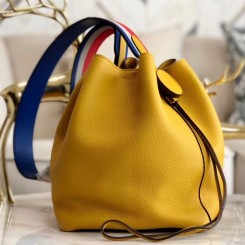Hermes Licol 17cm Bag In Yellow Evercolor Calfskin HD1372tQ92