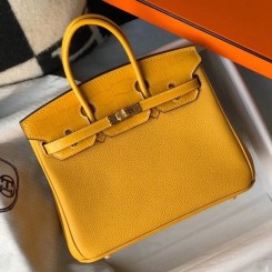 Hermes Touch Birkin 25cm Limited Edition Yellow Bag HD2023ei37