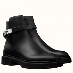 Hermes Veo Ankle Boots In Black Calfskin HD2047aC46