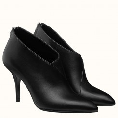Hermes Virginia Ankle Boot In Black Leather HD2059zQ99