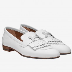 Imitation Cheap Hermes Royal Loafers In White Calfksin HD1964GU35