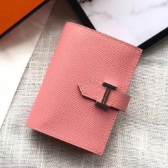 Imitation Hermes Bearn Mini Wallet In Rose Confetti Epsom Leather HD53zB65