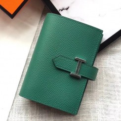 Imitation Hermes Bearn Mini Wallet In Vert Vertigo Epsom Leather HD58Nj42