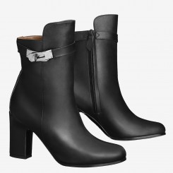 Imitation Hermes Black Joueuse Ankle Boots HD284fw56
