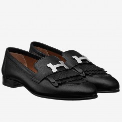 Imitation Hermes Royal Loafers In Black Calfksin HD1961SU34