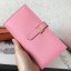 Best Replica Hermes Pink Epsom Bearn Gusset Wallet HD1897zU69