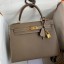 Cheap Hermes Kelly Sellier 28 Handmade Bag In Taupe Epsom Calfskin HD1349kN56