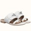 Copy Hermes Avenue Sandals In White Calfskin HD38Hn31