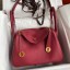 Copy Hermes Lindy 26 Handmade Bag In Ruby Clemence Leather HD1402Hn31