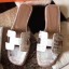 Fake Hermes Oran Sandals In Himalaya Matt Niloticus Crocodile HD1688IL96