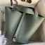 Fake Hermes Picotin Lock 22 Handmade Bag in Vert Amande Clemence Leather HD1884tp14