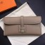 Fake Luxury Hermes Jige Elan 29 Clutch Bag In Etoupe Epsom Calfskin HD588uE99