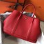 Fashion Hermes Garden Party 30 Bag In Red Taurillon Leather HD645Of26