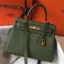 First-class Quality Hermes Kelly 28cm Bag In Canopee Clemence Leather GHW HD932fm32