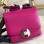 Hermes 2002 20cm Bag In Rose Purple Evercolor Calfskin HD15jk70