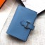 Hermes Bearn Mini Wallet In Sky Blue Epsom Leather HD55jo45