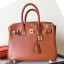 Hermes Birkin 25 Handmade Bag In Gold Swift Leather HD677oK58