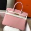 Hermes Birkin 30cm Bag In Pink Clemence Leather GHW HD219Gp37