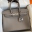 Hermes Birkin 35 Retourne Handmade Bag In Gris Asphalt Clemence Leather HD241Rp39
