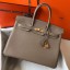 Hermes Birkin 35cm Bag In Gris Tourterelle Clemence Leather GHW HD251fr81