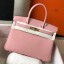 Hermes Birkin 35cm Bag In Pink Clemence Leather GHW HD254Xw85