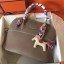 Hermes Bolide 31 Handmade Bag In Taupe Clemence Leather HD1998CD19