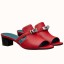 Hermes Candy 40mm Sandals In Red Calfskin HD416ff12