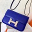 Hermes Constance 24 Handmade Bag In Blue Electric Epsom Leather HD571ho15