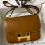 Hermes Constance 24 Handmade Bag In Gold Barenia Calfskin HD509Rc99