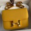 Hermes Constance 24 Handmade Bag In Jaune Ambre Epsom Calfskin HD510rf73