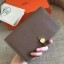 Hermes Dogon Duo Wallet In Taupe Clemence Leather HD567jC82