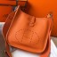 Hermes Evelyne III 29 PM Bag In Orange Clemence Leather HD605tg76