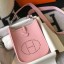 Hermes Evelyne III TPM Bag In Pink Clemence Leather HD626qD73