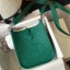 Hermes Evelyne III TPM Bag In Vert Vertigo Clemence Leather HD622Kv47