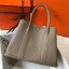 Hermes Garden Party 36 Bag In Grey Clemence Leather HD655uT54
