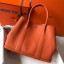 Hermes Garden Party 36 Bag In Orange Clemence Leather HD656rN47