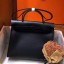 Hermes Herbag Zip 31cm Bag In Black Leather And Toile HD744im52