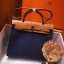 Hermes Herbag Zip 31cm Bag In Brown And Blue HD746sg71