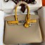 Hermes HSS Birkin 30 Bicolor Bag in Trench and Yellow Epsom Calfskin HD769vJ33