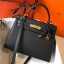 Hermes Kelly 28cm Bag In Black Epsom Leather GHW HD926iM92