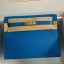 Hermes Kelly Danse II Bag In Blue Hydra Evercolor Calfskin HD1018oK58