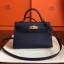 Hermes Kelly Mini II Handmade Bag In Sapphire Epsom Leather HD1087sg71