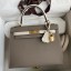 Hermes Kelly Sellier 25 Bicolor Bag in Taupe and Craie Epsom Calfskin HD1274fr81