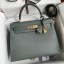 Hermes Kelly Sellier 28 Handmade Bag In Vert Amande Epsom Calfskin HD1351sk39