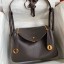 Hermes Lindy 26 Handmade Bag In Ebene Clemence Leather HD1386Oe12