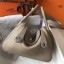 Hermes Lindy 26cm Bag In Gris Tourterelle Clemence Leather PHW HD1420PC54