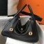 Hermes Lindy 30cm Bag In Black Clemence Leather GHW HD1442wn15