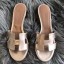 Hermes Oasis Sandals In Champagne Swift Leather HD1627cP15