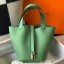 Hermes Picotin Lock 18 Bag In Vert Criquet Clemence Leather HD1808Fh96