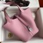 Hermes Picotin Lock 18 Handmade Bag in Mauve Sylvestre Clemence Leather HD1835Jk12